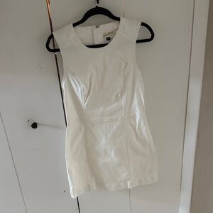 White Denim Sleeveless Dress